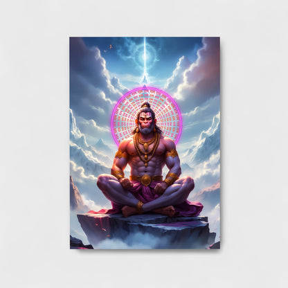 LORD HANUMAN HD Metal Poster