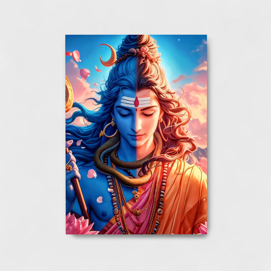 LORD SHIVA HD Metal Poster