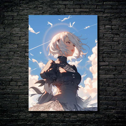 2B ANDROID BEAUTY HD Shining Metal Poster