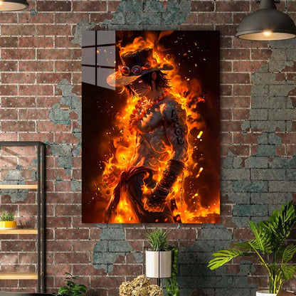 Fire Fist Ace- HD Shining Metal Poster