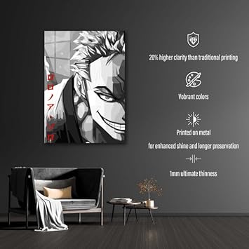 Roronoa Zoro Left- HD Shining Metal Poster