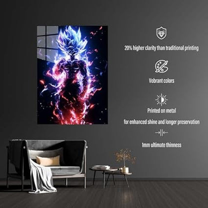 Kamehameha-Goku- HD Shining Metal Poster