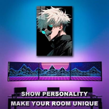 Satoru Gojo from jujutsu kaisen- HD Shining Metal Poster