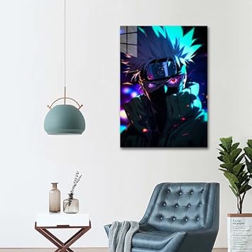 Kakashi Portrait- HD Shining Metal Poster