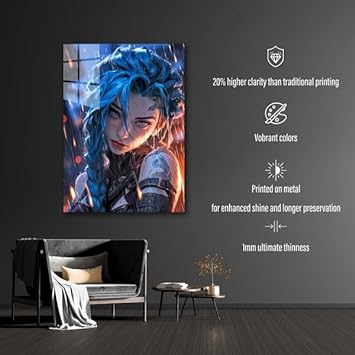 Jinx Dramatic- HD Shining Metal Poster