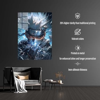 Kakashi_1 - HD Shining Metal Poster