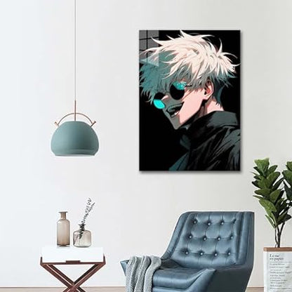 Satoru Gojo from jujutsu kaisen- HD Shining Metal Poster