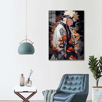 Naruto Japan Style Smokey  HD Shining Metal Poster