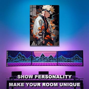 Naruto Japan Style Smokey  HD Shining Metal Poster