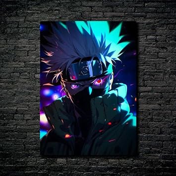 Kakashi Portrait- HD Shining Metal Poster