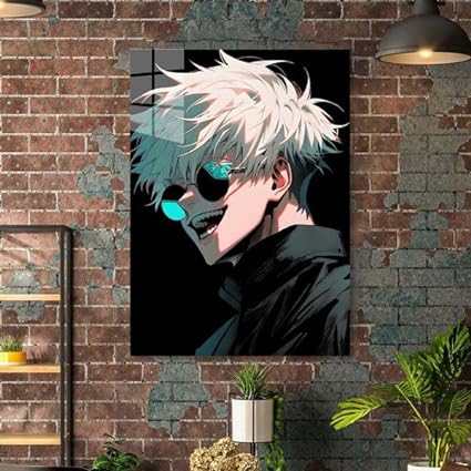 Satoru Gojo from jujutsu kaisen- HD Shining Metal Poster