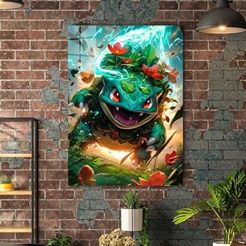 SolarBeam Bulbasaur- HD Shining Metal Poster