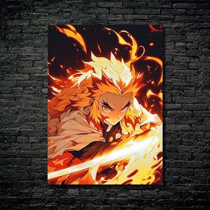 Rengokukyojuro Demon Slayer- HD Shining Metal Poster