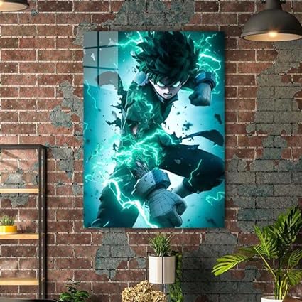 One For All - Deku -  HD Shining Metal Poster