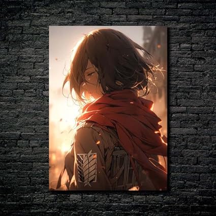 Mikasa - Reminiscence- HD Shining Metal Poster