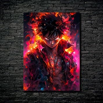 Explosión roja Luffy-ArtWork 