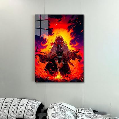 DemonSlayer-Rengoku  HD Shining Metal Poster