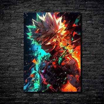 My Hero Bakugo- HD Shining Metal Poster