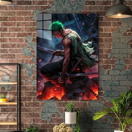 Vice-capitaine Zoro 2 - Affiche HD en métal brillant