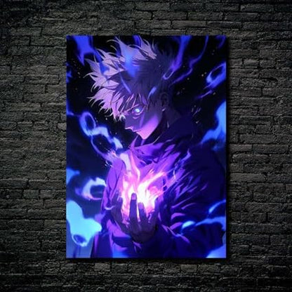 Hollow Purple Gojo- HD Shining Metal Poster