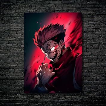 Sukuna's Ferocity- HD Shining Metal Poster