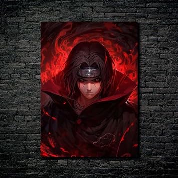 Itachi - Mangekyou Sharingan - Affiche HD Shining Metal