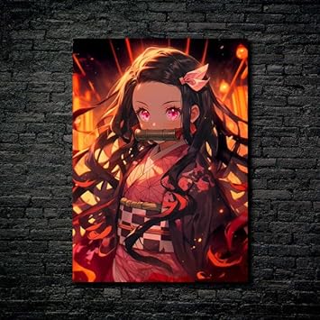 Halloween Kamado Nezuko- HD Shining Metal Poster