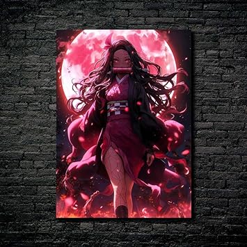 Nezuko v2- HD Shining Metal Poster