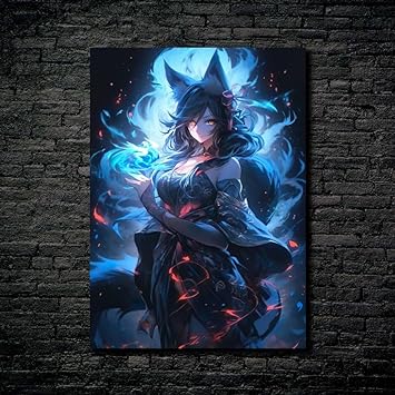 El zorro de nueve colas - Ahri - League of Legends-Artwork 