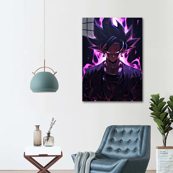 Affiche HD Shining Metal de Goku noir de Dragon Ball Z