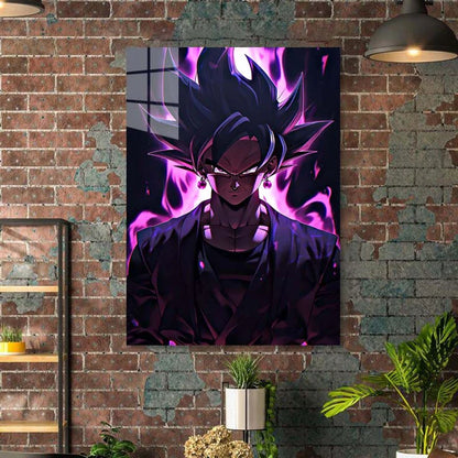 Affiche HD Shining Metal de Goku noir de Dragon Ball Z