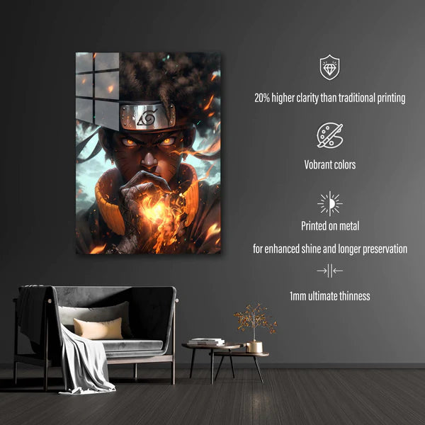 Black Naruto- HD Shining Metal Poster