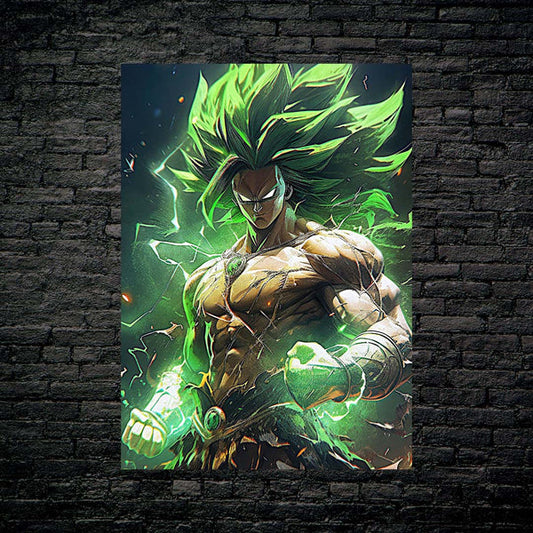 Broly Rage- HD Shining Metal Poster