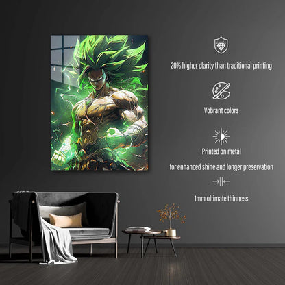 Broly Rage- HD Shining Metal Poster