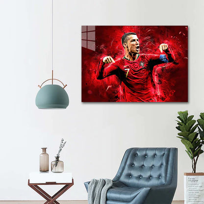 Cristiano Ronaldo Portugal - HD Shining Metal Poster