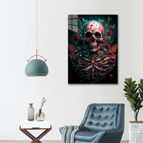 Death and roses- HD Shining Metal Poster