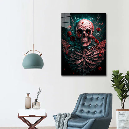 Death and roses- HD Shining Metal Poster