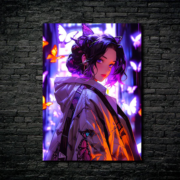 DemonSlayer-Shinobu#002- HD Shining Metal Poster