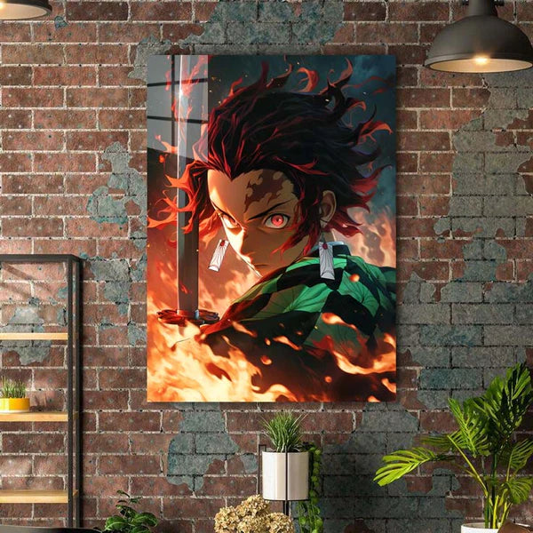 Demonslayer Tanjiro v2- HD Shining Metal Poster