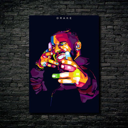 Drake Rap- HD Shining Metal Poster