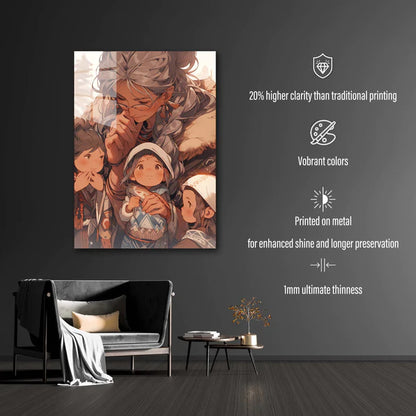 Family of Nature 4- HD Shining Metal Poster