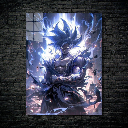 Fierce Battle Goku- HD Shining Metal Poster