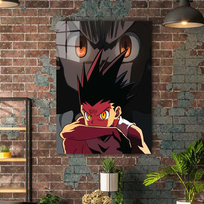 Flames of Determination- HD Shining Metal Poster