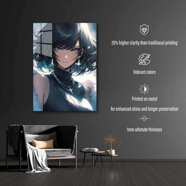 Fubuki _ One Punch Man HD Shining Metal Poster