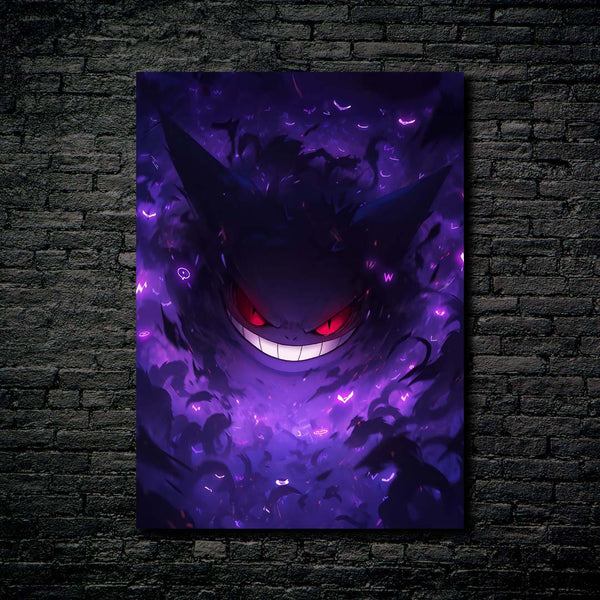 Gengar - Dream Eater! - HD Shining Metal Poster