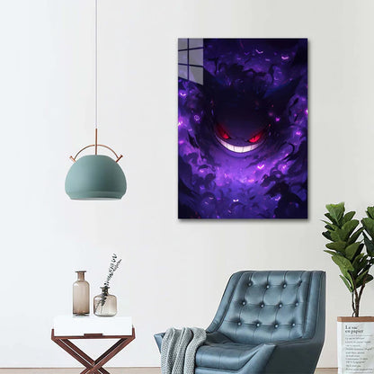 Gengar - Dream Eater! - HD Shining Metal Poster