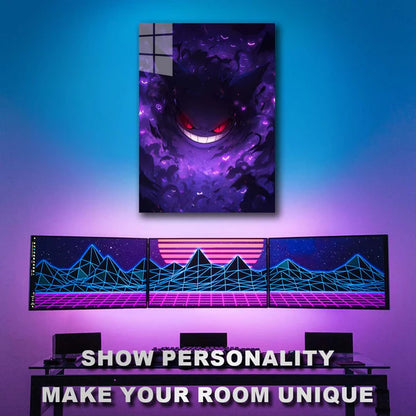 Gengar - Dream Eater! - HD Shining Metal Poster