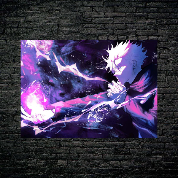 Gojo Satoru Jujutsu Kaisen Art- HD Shining Metal Poster