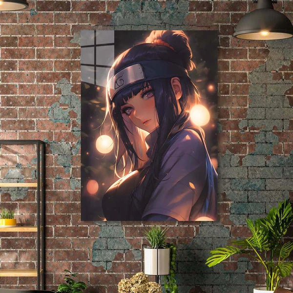 Hinata The Beautiful _ Naruto HD Shining Metal Poster