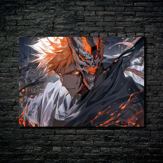 Ichigo Mask Hollow- HD Shining Metal Poster